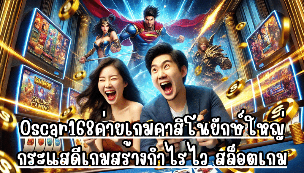 Oscar168 ค่ายเกมคาสิโน ยักษ์ใหญ่กระแสดี เกมสร้างกำไรไว สล็อต เกมยิงปลา จ่ายโบนัสเร็ว